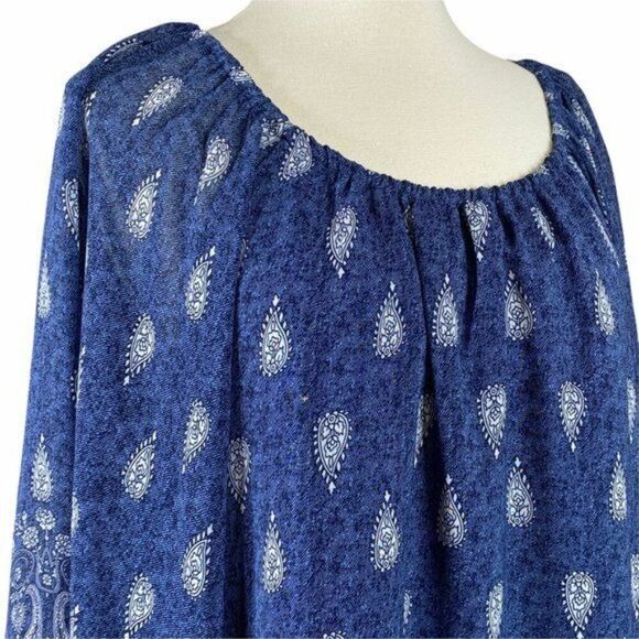 New Directions Blouse Flowing Sleeves Size XL - Picture 4 of 6